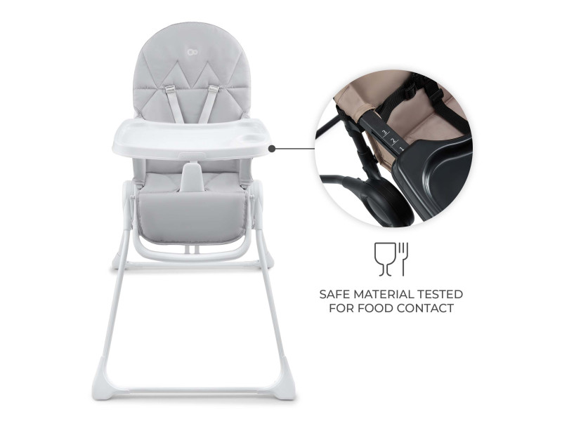 Стільчик для годування Kinderkraft Binci Light Grey (KHBINC00LGR0000), Фото 3