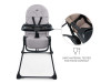 Стільчик для годування Kinderkraft Binci Grey (KHBINC00GRY0000), Фото 10