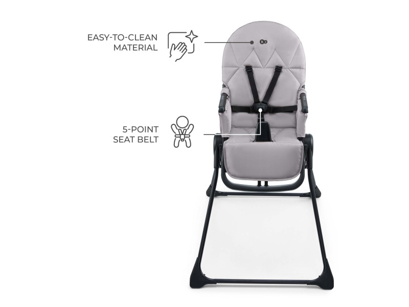 Стільчик для годування Kinderkraft Binci Grey (KHBINC00GRY0000), Фото 5