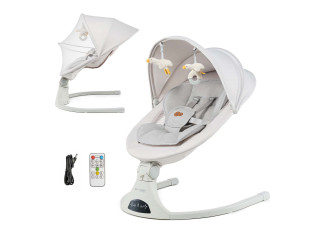 Крісло-гойдалка Kinderkraft Tulsy Beige (KBTULS00BEG0000)