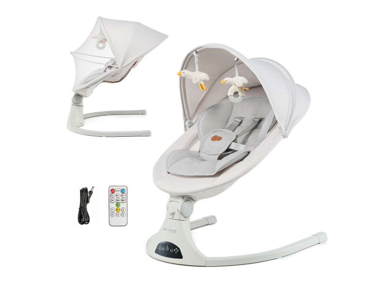Крісло-гойдалка Kinderkraft Tulsy Beige (KBTULS00BEG0000), Фото 1