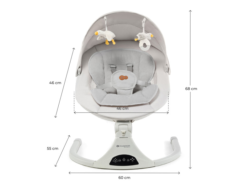 Крісло-гойдалка Kinderkraft Tulsy Beige (KBTULS00BEG0000), Фото 13