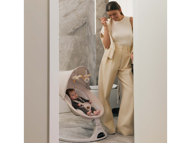 Крісло-гойдалка Kinderkraft Tulsy Beige (KBTULS00BEG0000), Фото 6
