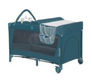 Ліжечко-манеж Lionelo FLOWER GREEN TURQUOISE