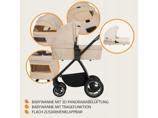 Универсальная коляска 2 в 1 Lionelo MERIL 2IN1 BEIGE SAND