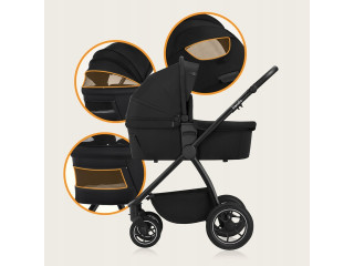 Универсальная коляска 2 в 1 Lionelo MERIL 2IN1 BLACK ONYX