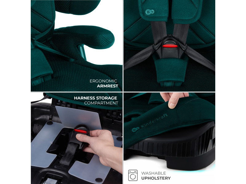 Автокресло Kinderkraft Fix2Go i-Size Green (KCFI2GO0GRE0000), Фото 4