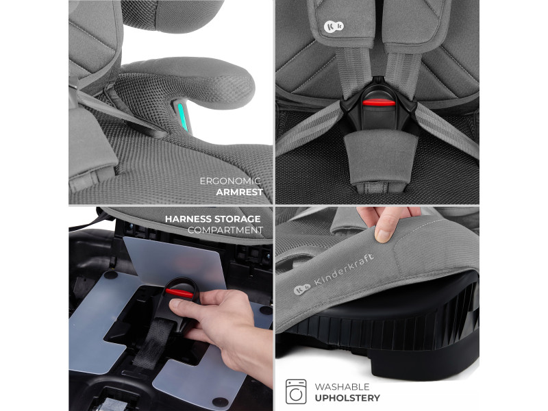 Автокрісло Kinderkraft Fix2Go i-Size Grey (KCFI2GO0GRY0000), Фото 12