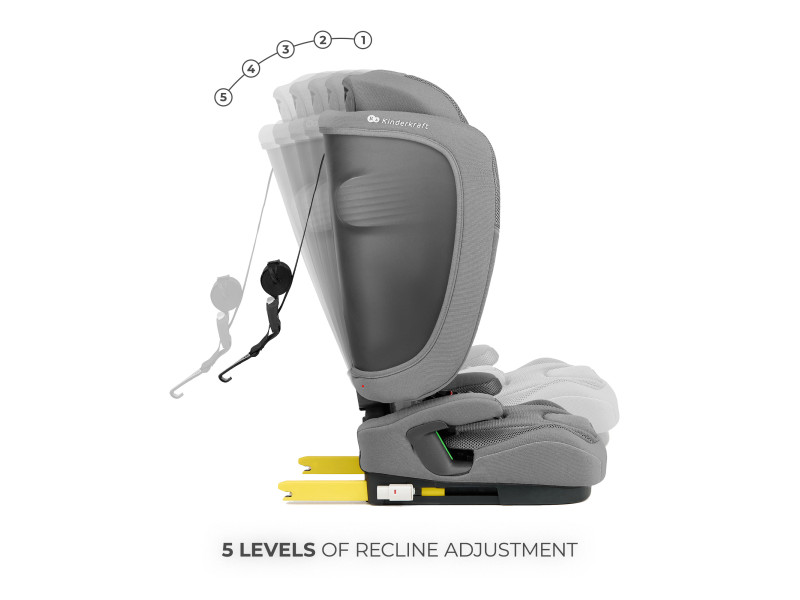 Автокрісло Kinderkraft Fix2Go i-Size Grey (KCFI2GO0GRY0000), Фото 15