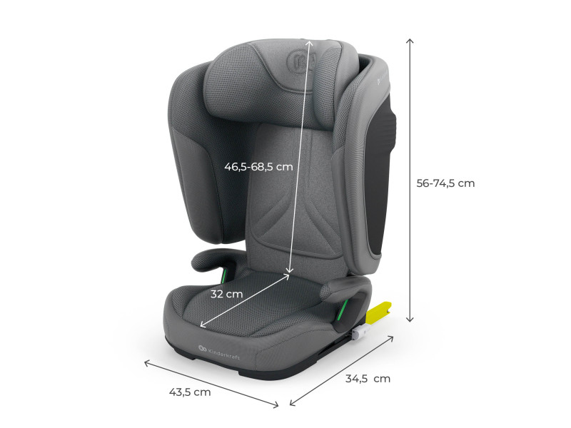 Автокрісло Kinderkraft Unity 2 i-Size Grey (KCUNIT02GRY0000), Фото 8