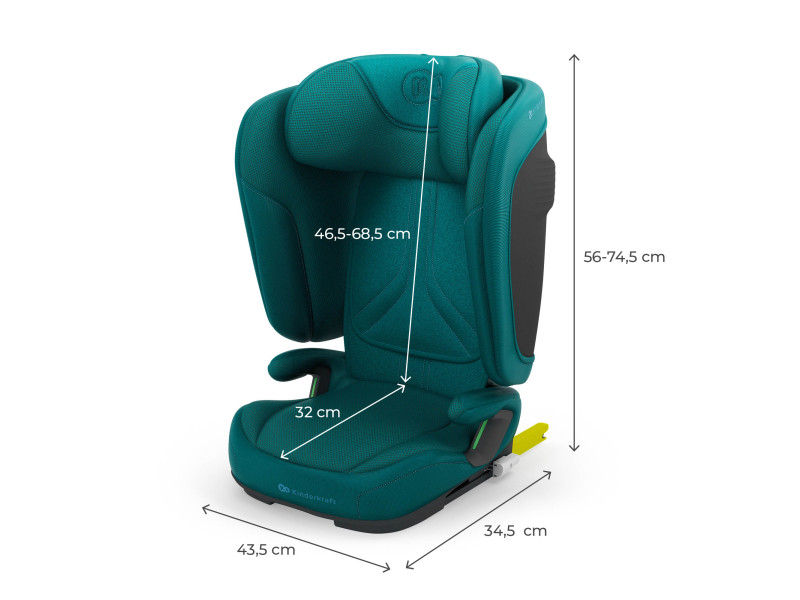 Автокресло Kinderkraft Unity 2 i-Size Green (KCUNIT02GRE0000), Фото 8