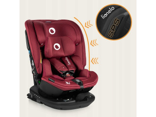 Детское автокресло Lionelo BASTIAAN RWF I-SIZE RED BURGUNDY