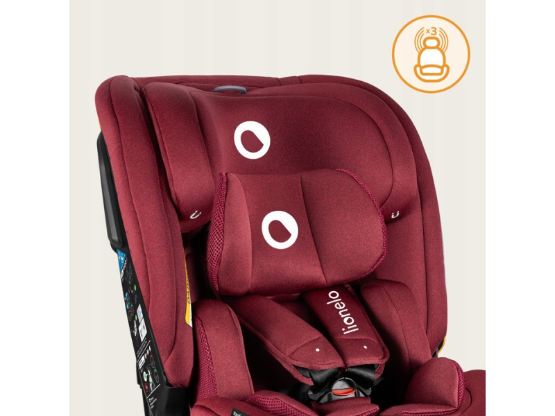 Дитяче автокрісло Lionelo BASTIAAN RWF I-SIZE RED BURGUNDY, Фото 6