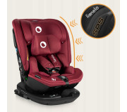 Детское автокресло Lionelo BASTIAAN RWF I-SIZE RED BURGUNDY