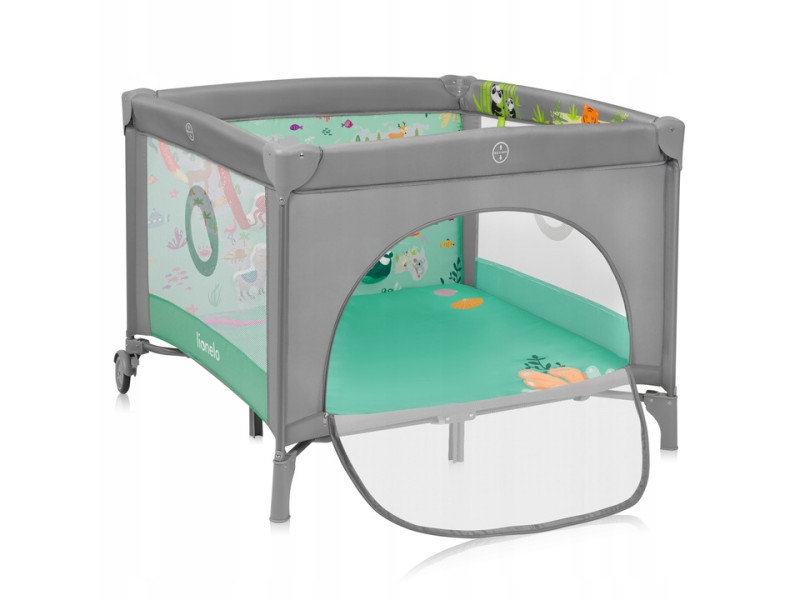 Манеж Lionelo MILLE PLUS GREY GREEN, Фото 5