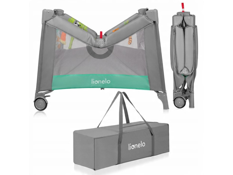 Манеж Lionelo MILLE PLUS GREY GREEN, Фото 6