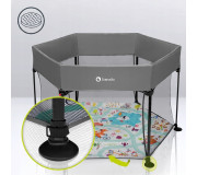Манеж Lionelo ROEL PLUS GREY MULTICOLOR