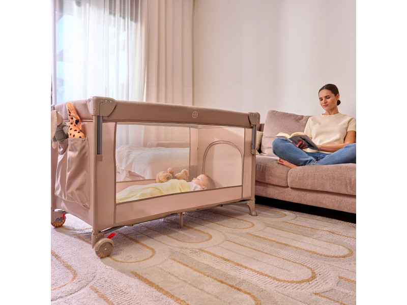 Ліжечко-манеж Lionelo ELLEN BEIGE SAND, Фото 1