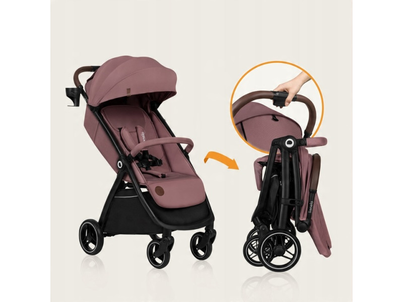 Прогулочная коляска Lionelo INGRID PINK MUAVE, Фото 6