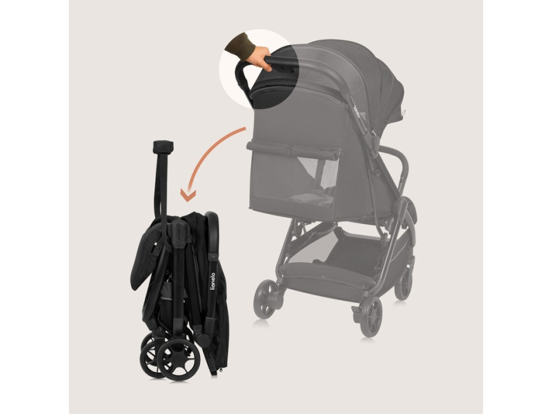 Прогулочная коляска Lionelo JULIE AIR BLACK ONYX, Фото 3