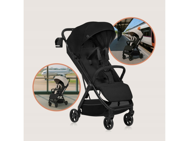 Прогулочная коляска Lionelo JULIE AIR BLACK ONYX, Фото 4