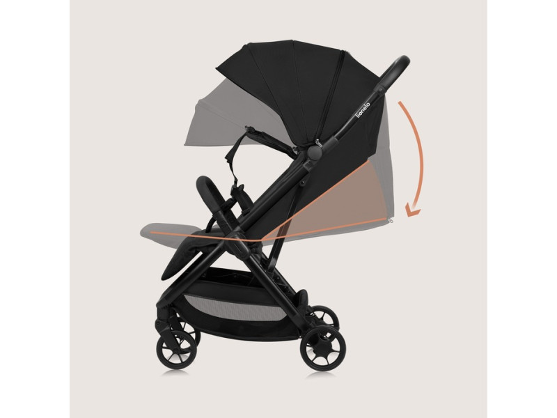 Прогулочная коляска Lionelo JULIE AIR BLACK ONYX, Фото 6