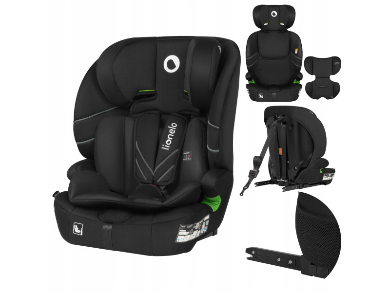 Дитяче автокрісло Lionelo  LEVI  FIX I-SIZE BLACK CARBON, Фото 7