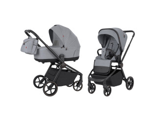 Коляска універсальная CARRELLO Epica CRL-8510 (2in1) Silver Grey /1/