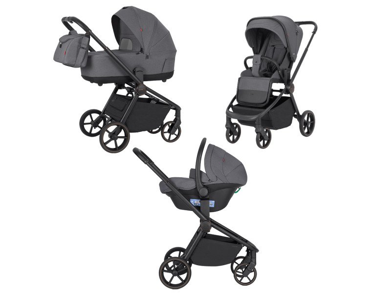 Коляска універсальна CARRELLO Epica CRL-8511 (3in1) Iron Grey /1/, Фото 1