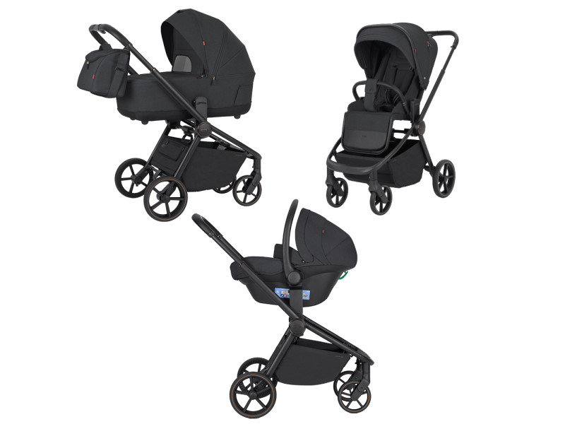 Коляска універсальна CARRELLO Epica CRL-8511 (3in1) Space Black, Фото 1