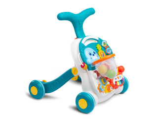 Ходунки-каталка ігровий розвиваючий столик 2 в 1 Caretero Spark Turquoise