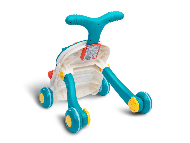 Ходунки-каталка ігровий розвиваючий столик 2 в 1 Caretero Spark Turquoise, Фото 3