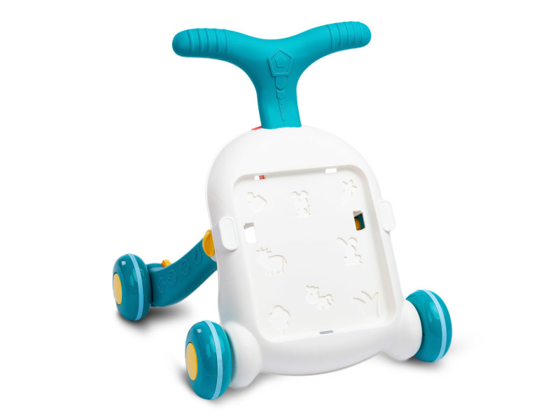 Ходунки-каталка ігровий розвиваючий столик 2 в 1 Caretero Spark Turquoise, Фото 5