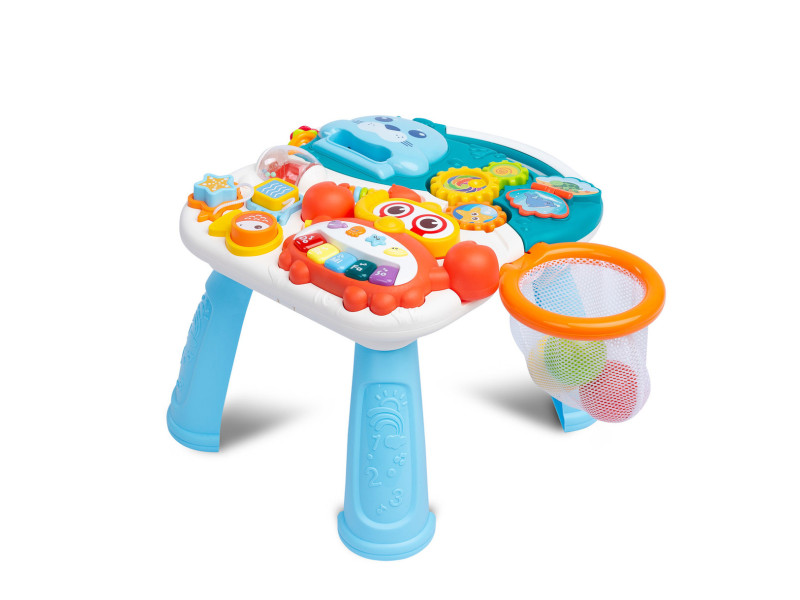 Ходунки-каталка ігровий розвиваючий столик 2 в 1 Caretero Spark Turquoise, Фото 8