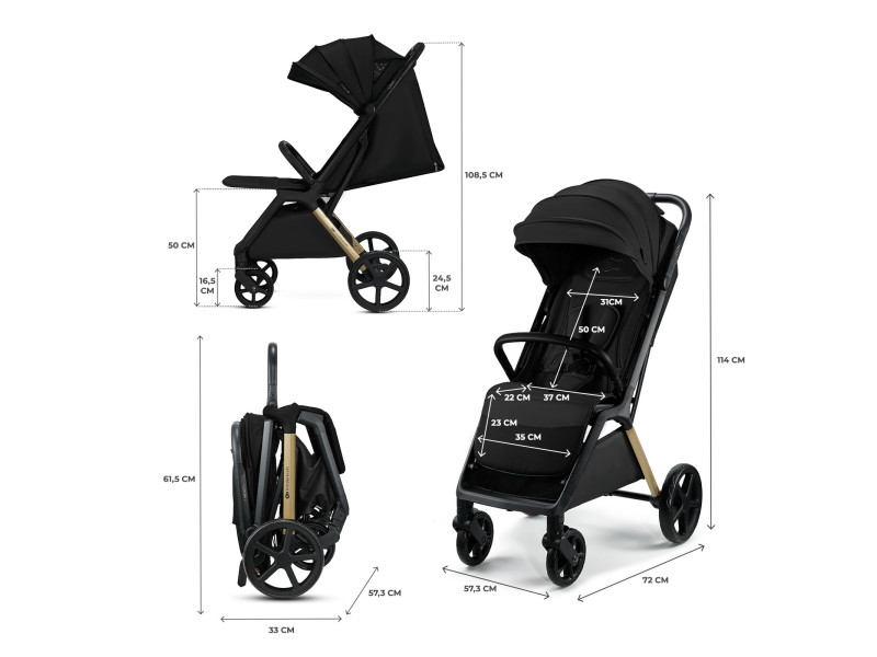 Прогулянкова коляска Kinderkraft Loom Black (KSLOOM00BLK00BS), Фото 9