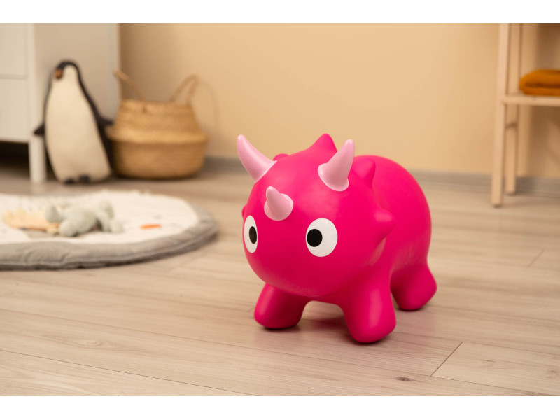 Дитячий стрибун гумовий Toyz (Caretero) Dinu Pink, Фото 10