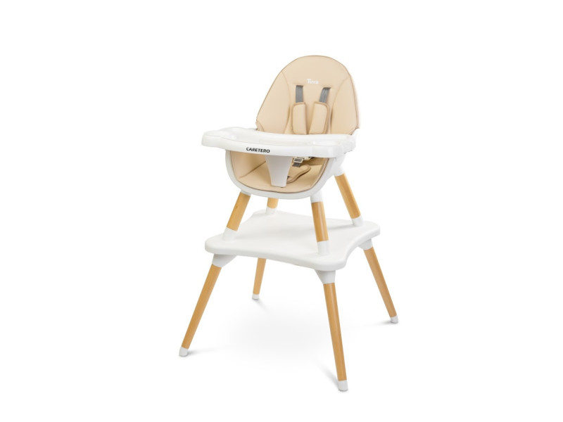 Стільчик для годування 2 в 1 Caretero Tuva Beige, Фото 1