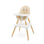Стільчик для годування 2 в 1 Caretero Tuva Beige