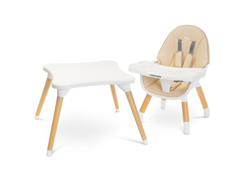 Стільчик для годування 2 в 1 Caretero Tuva Beige, Фото 7