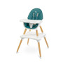 Стільчик для годування 2 в 1 Caretero Tuva Dark Green
