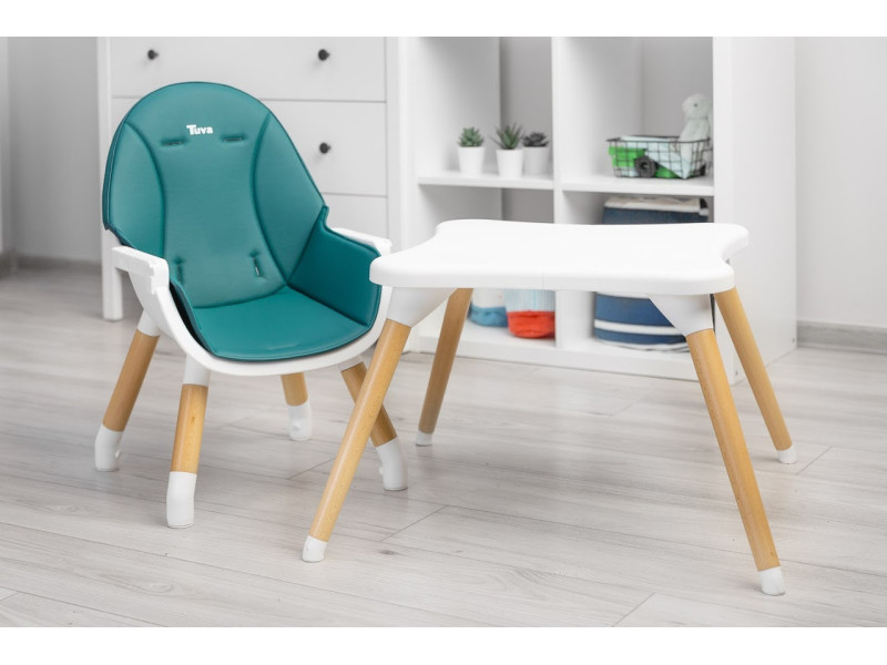 Стільчик для годування 2 в 1 Caretero Tuva Dark Green, Фото 9