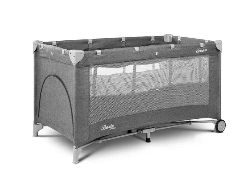 Дитяче ліжко манеж Caretero Basic Plus Graphite, Фото 1