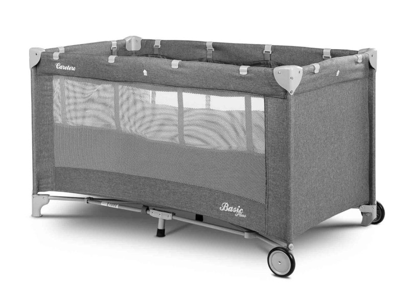 Дитяче ліжко манеж Caretero Basic Plus Graphite, Фото 3