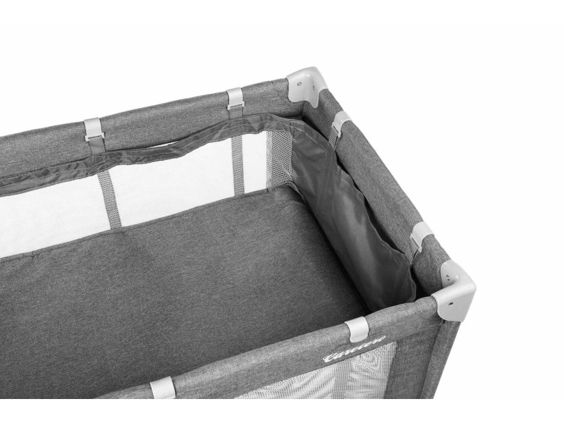 Дитяче ліжко манеж Caretero Basic Plus Graphite, Фото 4