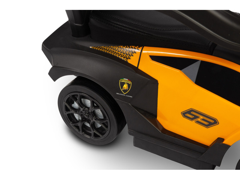 Машинка для катання Caretero (Toyz) Lamborghini Essenza з батьківською ручкою Orange, Фото 10