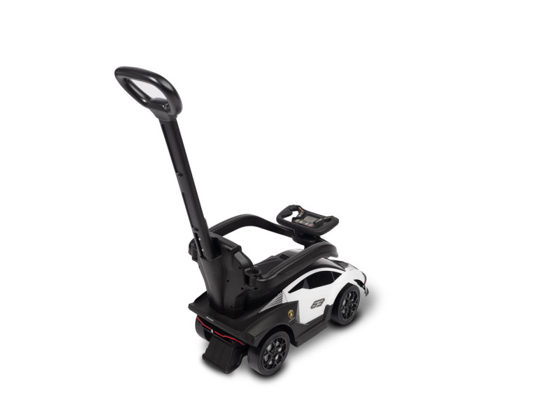 Машинка для катання Caretero (Toyz) Lamborghini Essenza з батьківською ручкою White, Фото 3