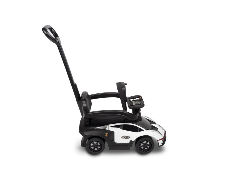 Машинка для катання Caretero (Toyz) Lamborghini Essenza з батьківською ручкою White, Фото 4