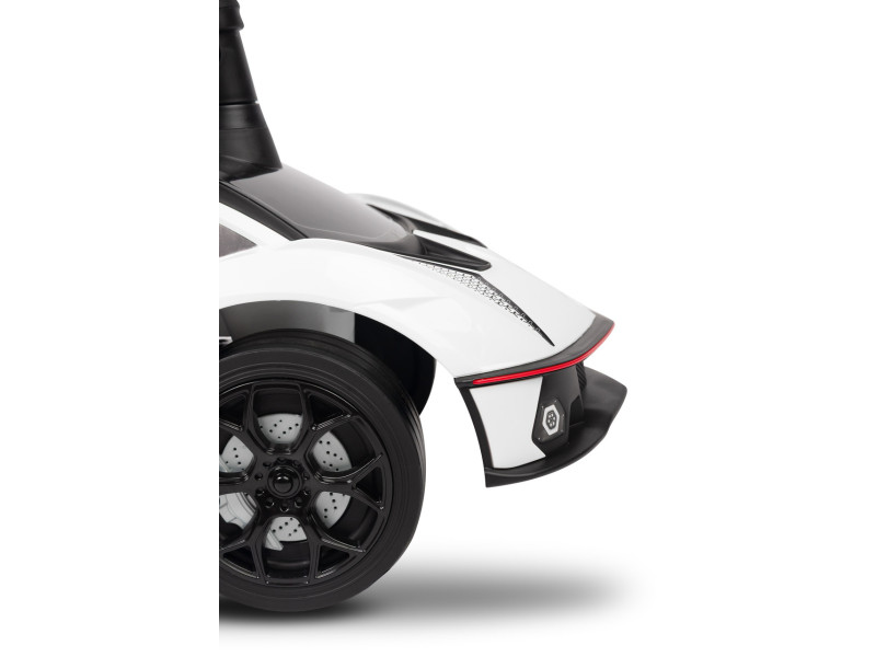 Машинка для катання Caretero (Toyz) Lamborghini Essenza з батьківською ручкою White, Фото 10