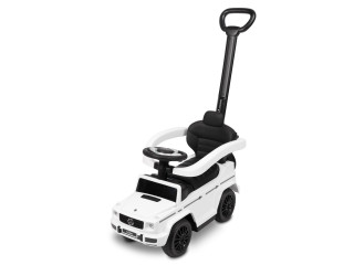 Машинка для катання Caretero (Toyz) Mercedes G350 D з батьківською ручкою White