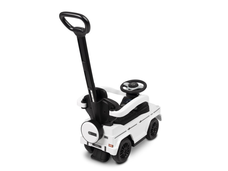 Машинка для катання Caretero (Toyz) Mercedes G350 D з батьківською ручкою White, Фото 4
